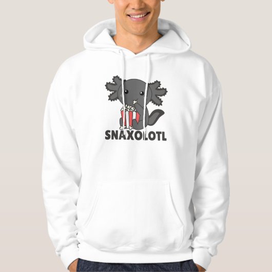 Snaxolotl Axolotl Lovers Sweet Animals Popcorn Hoodie (Vorderseite)