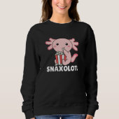 Snaxolotl Axolotl Lovers Sweet Animals Popcorn Sweatshirt (Vorderseite)