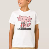 Snaxolotl Axolotl Lovers Sweet Animals Popcorn T-Shirt (Vorderseite)