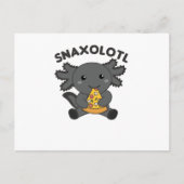 Snaxolotl Axolotl Pizza Lovers Sweet Animals Postkarte (Vorderseite)