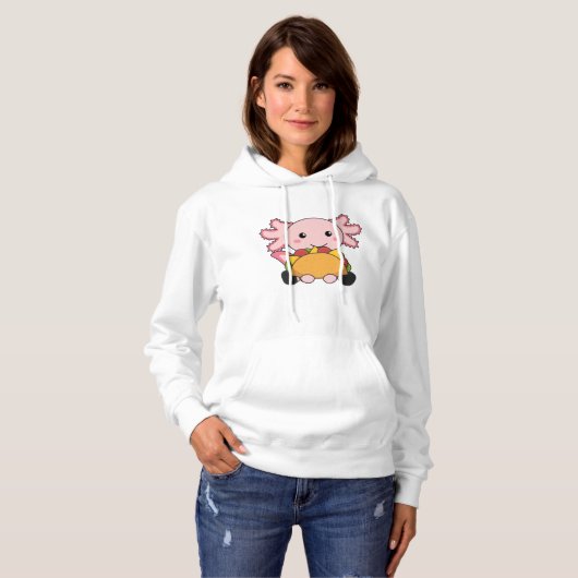 Snaxolotl Axolotl Tacco Lovers Sweet Animals Hoodie (Vorne ganz)