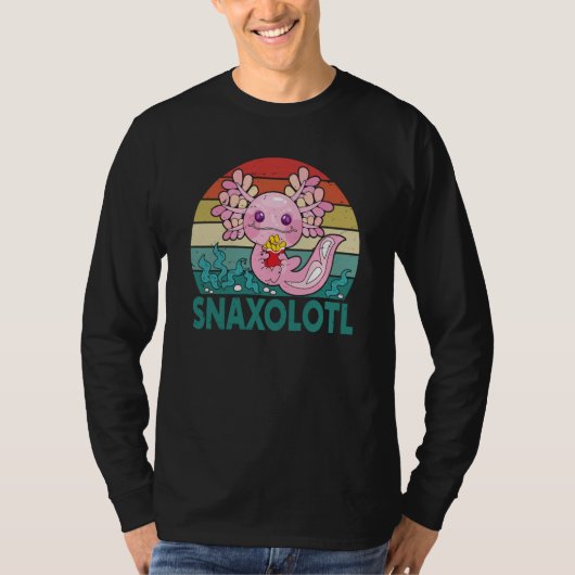 Snaxolotl Cute Axolotl French Fries Food Animal T-Shirt (Vorderseite)