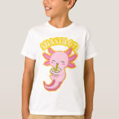 Snaxolotl Niedlich Axolotl Lover Funny Axolotl Kin T-Shirt (Vorderseite)