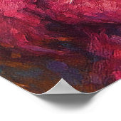 Snazzy Female Hippie Portrait Mardi Gras Poster (Ecke)