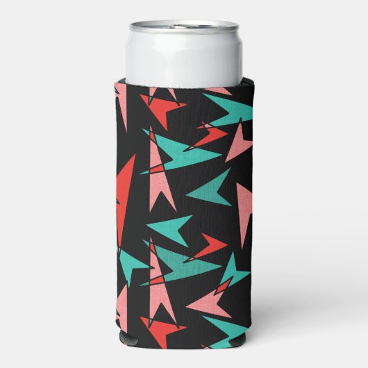 Snazzy Mitte Jahrhundert Moderne Pfeile Selters Dosenkühler (Seltzer Vorderseite)