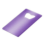 Snazzy Raffiniert Lila Monogramm Geldbeutel Flaschenöffner (Rückseite Schrägansicht)