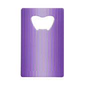 Snazzy Raffiniert Lila Monogramm Geldbeutel Flaschenöffner (Rückseite)