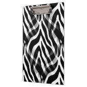 Snazzy Schwarzweiss-Zebra-Streifen-Druck Klemmbrett (Links)