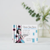 Snazzy Serving Visitenkarte (Stehend Vorderseite)