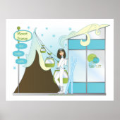 Snazzy Ski Lodge Poster (Vorne)
