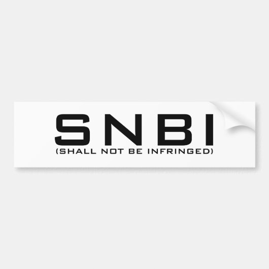 SNBI Autoaufkleber (Vorne)