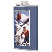 SNCF-Bahndrahtseilbahnpromo-Plakat Flachmann (Links)