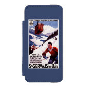 SNCF-Bahndrahtseilbahnpromo-Plakat Incipio iPhone Geldbeutel-Hülle (Folio Vorderseite)