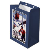 SNCF-Bahndrahtseilbahnpromo-Plakat Mittlere Geschenktüte (Rückseite Schrägansicht)