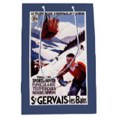 SNCF-Bahndrahtseilbahnpromo-Plakat Mittlere Geschenktüte (Vorderseite)