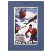 SNCF-Bahnseilbahn-Werbeplakat Klemmbrett (Rückseite)