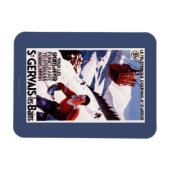 SNCF-Bahnseilbahn-Werbeplakat Magnet (Horizontal)