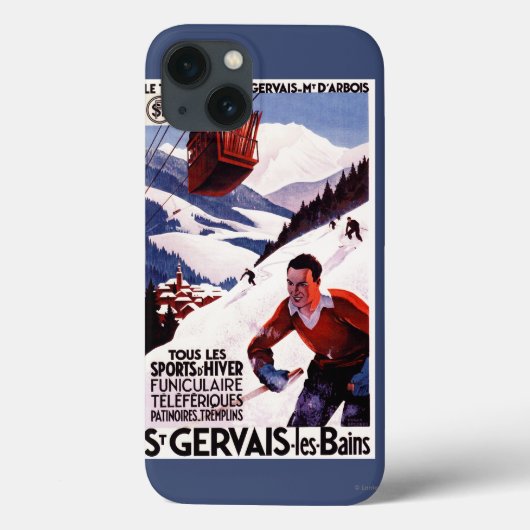 SNCF-Plakat für Eisenbahnkabel Case-Mate iPhone Hülle (Rückseite)