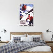 SNCF-Plakat für Eisenbahnkabel Leinwanddruck (Insitu (Schlafzimmer))