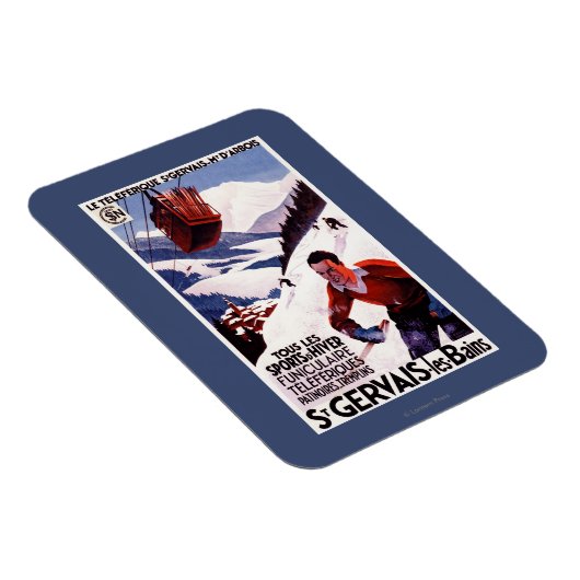 SNCF-Plakat für Eisenbahnkabel Magnet (Rechte Seite)