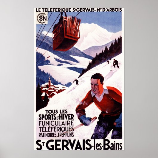 SNCF-Plakat für Eisenbahnkabel Poster (Vorne)