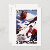 SNCF-Plakat für Eisenbahnkabel Postkarte (Vorne/Hinten)