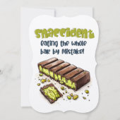 Sndisaster aß die ganze Schokolade Kunafa ك ن ا ف  Einladung (Vorderseite)