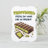 Sndisaster aß die ganze Schokolade Kunafa ك ن ا ف  Einladung (Stehend Vorderseite)