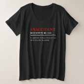 Sndisaster - Definition des benutzerdefinierten Wö Große Größe T-Shirt (Design vorne)