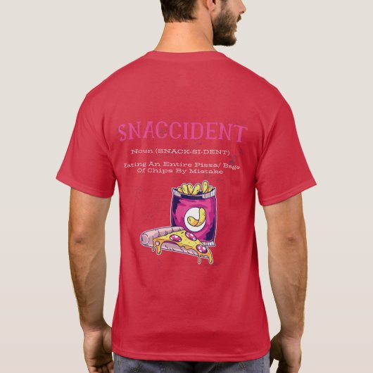 Sndisaster FUNNY Feinschmecker Pizza Fries Chips m T-Shirt (Rückseite)