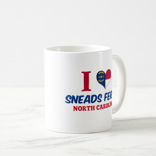 Sneads Fähre, North Carolina Kaffeetasse (VorderseiteRechts)