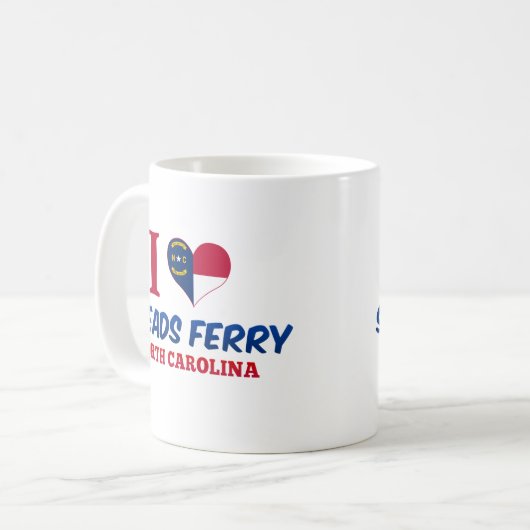 Sneads Fähre, North Carolina Kaffeetasse (Vorderseite Links)