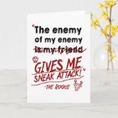 Sneak Attack Karte (Gelbe Blume)