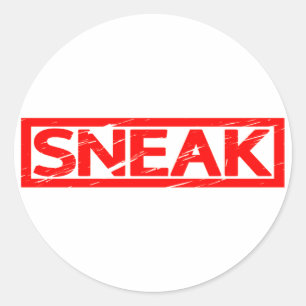 Sneak Briefmarke Runder Aufkleber