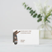 Sneak-Flüchtige Blick - Donkey Visitenkarte (Stehend Vorderseite)