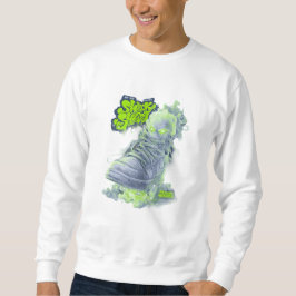 Sneak Skest Ghost Shoe – Neon Grün Streetwear Kuns Sweatshirt