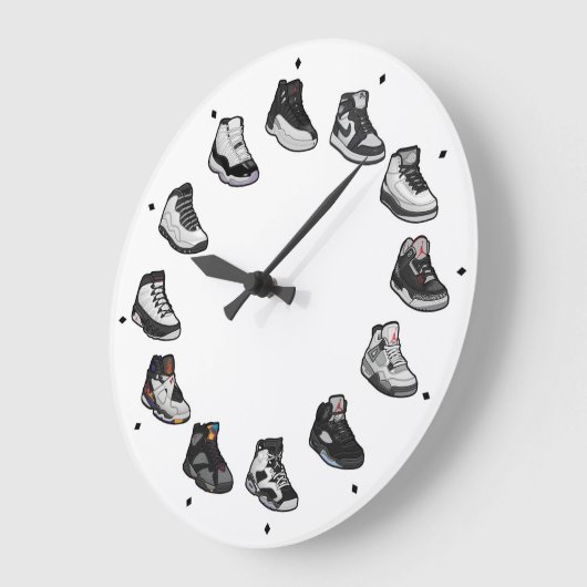 Sneaker Acrylic Wall Clock Große Wanduhr (Winkel)