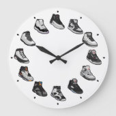 Sneaker Acrylic Wall Clock Große Wanduhr (Vorderseite)