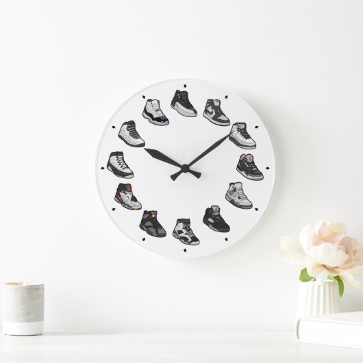 Sneaker Acrylic Wall Clock Große Wanduhr (Zuhause)
