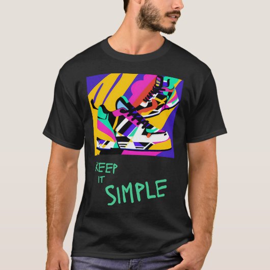Sneaker Art - Pop Art T-Shirt (Vorderseite)