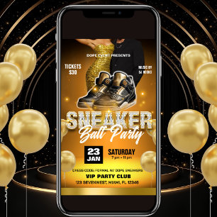 Sneaker-Ball-Party-Flugblatt-Einladung Einladung