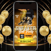 Sneaker Ball Party Flyer Einladung