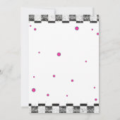 Sneaker Birthday, Glitzer Einladung (Rückseite)