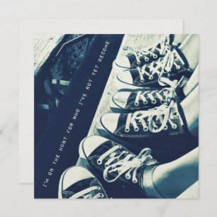 SNEAKER-BLUES 5.25 x 5.25-Karte Einladung