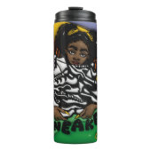 Sneaker Girl 3d Inflated Effect Tumbler Thermosbecher (Vorderseite)