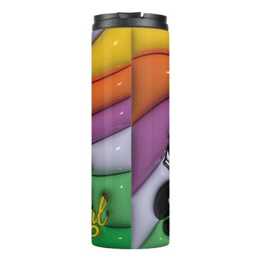 Sneaker Girl 3d Inflated Effect Tumbler Thermosbecher (Rückseite)