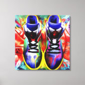 Sneaker Head Leinwanddruck (Vorderseite)