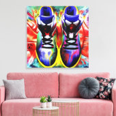 Sneaker Head Leinwanddruck (Insitu (Wohnzimmer))
