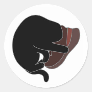 Sneaker Head Runder Aufkleber