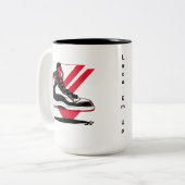 Sneaker Head-Tasse Zweifarbige Tasse (Vorderseite Links)